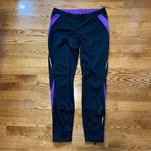 Diadora Black Running Leggings Pants